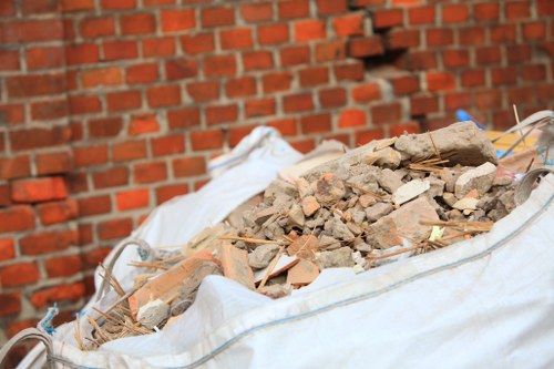 Professional waste clearance team at a construction site in Sidcup